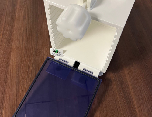 Ablagebox aus PP-Weiss und PVC-Klar